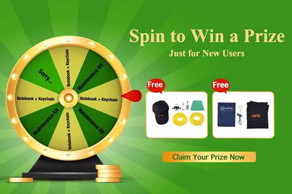 Hipa spin to win big prize just for new users