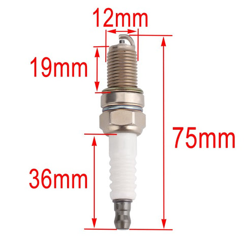 Hipa 14 132 11-S Spark Plug For Kohler XT650 XT775 XT800 CH245 CH255 KS530 KS540 KS590 RH255 RH265 Lawn Mower Tractor (2-Pack)