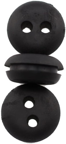 Hipa 2-Hole 19mm 3/4-inch Tank Hole Rubber Grommet for I.D x O.D: 3mm x5mm (Approx. 1/8" x 3/16") Fuel Lines fit Generator Lawn Mower Pressure Washer