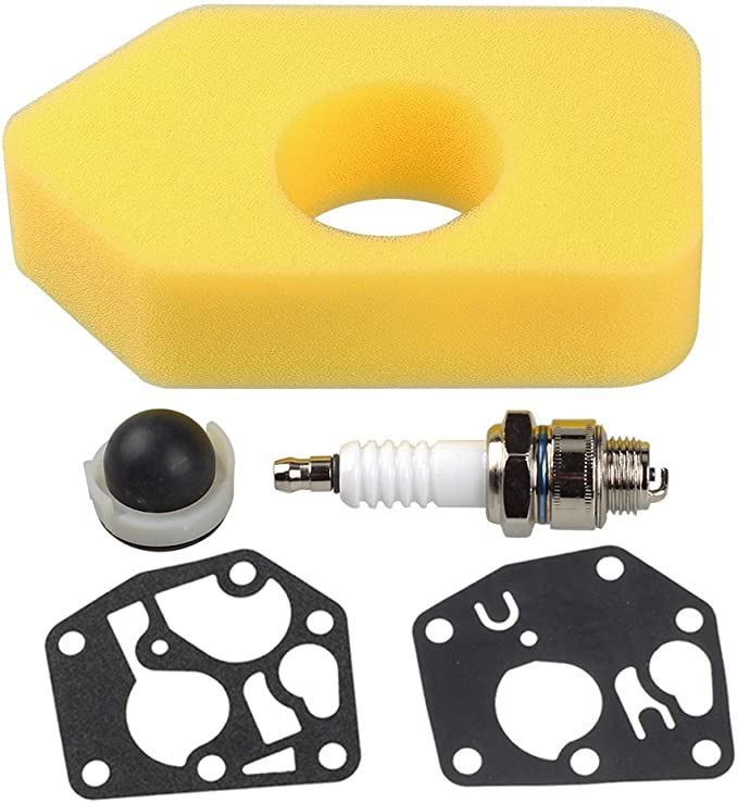 Hipa Air Filter Kit for 3.5-4.5 HP Classic Sprint Quattro Engine W 698369 Air Filter + 495770 795083 Gasket Diaphragm 694394 Primer Bulb