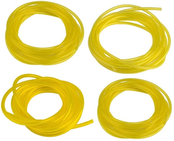 Hipa 4 Size 8-Feet-Long Fuel Line Hose Tube I.D. x O.D. 3/32" x 3/16" 1/8" x 3/16" 1/8" x 1/4" .080" x .140" for Poulan Craftman Chainsaw String Trimmer Blower