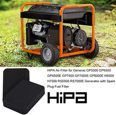 Hipa Air System Maintenance Kit For Generac GP5500 GP6500 GP6500E GP7500 DeWalt DG6000 DG6000E DXGN6000 5500 6000 Watts 389cc Gas Generator