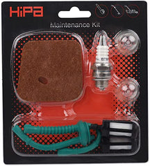 Hipa 4140 124 2800 Air Filter + Fuel Line Filter for Stihl FS55R FS55 FS38 FS45 FS46 KM55 HL45 FS45L FS45C FS46C KM55C KM55R KM55RC String Trimmer Weed Eater
