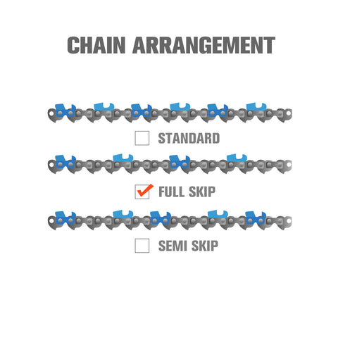 Hipa Full Skip Chain 3/8" .050" 84 DL 24 Inch For Husqva 455 55 257 261 357XP Rancher Echo CS-590 Chainsaw