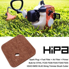 Hipa Air System Maintenance Kit for Stihl FS55R FS55 FC55 FS38 FS45 FS46 String Trimmer Brush Cutter With 41401242800 Air Filter
