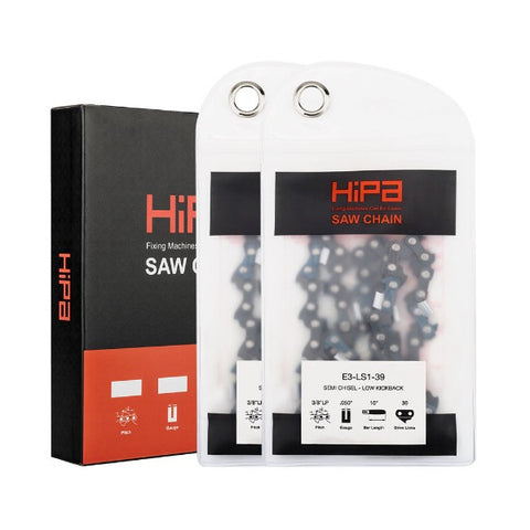 Hipa 10 Inch Chain 3/8 LP .050 39DL For #S39 91VXL039G Mcculloch Mcp1510 Remington 108526-01 106890-02 Blue Max 53542 Electric Pole Saw