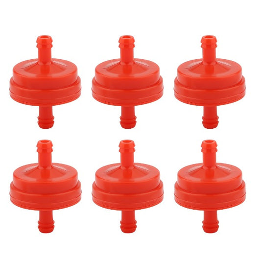 Hipa 6pcs 1/4 inch Inline Fuel Filters For BS 298090 298090S 394358 394358s 5018B 5018H 5018K Tecumseh HSK40 HSK50 HS50 Engine Snow Blower