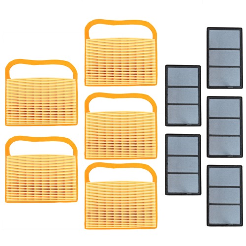 Hipa 5-Pack Air Filter Set For Stihl TS410 TS420 TS480 TS500i Concrete Cut-Off Saws Replace 4238-141-0300 4238-140-1800 4238-140-4402