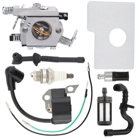 Hipa Carburetor Kit with Ignition Coil For Stihl MS170 MS180 017 018 MS170C MS180C Chainsaw Replace Walbro WT-325 WT-325A