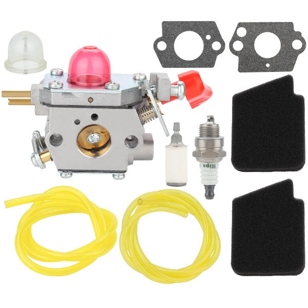 Hipa C1U-W43 Carburetor Kit for Poulan BVM200FE Craftsman 358.794700 358.794770 358.794780 358.794774 25CC Leaf Blower Parts replace 545081857 C1U-W43B