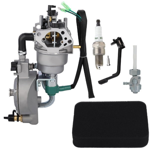 Hipa Dual Fuel Carburetor LPG_CNG Conversion Kit for Honda GX390 188F GX340 Generator